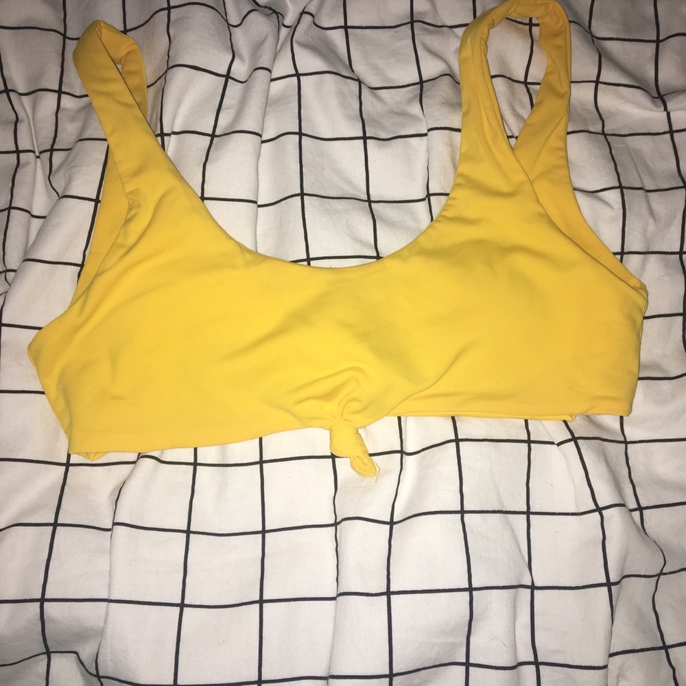 Yellow bikini top